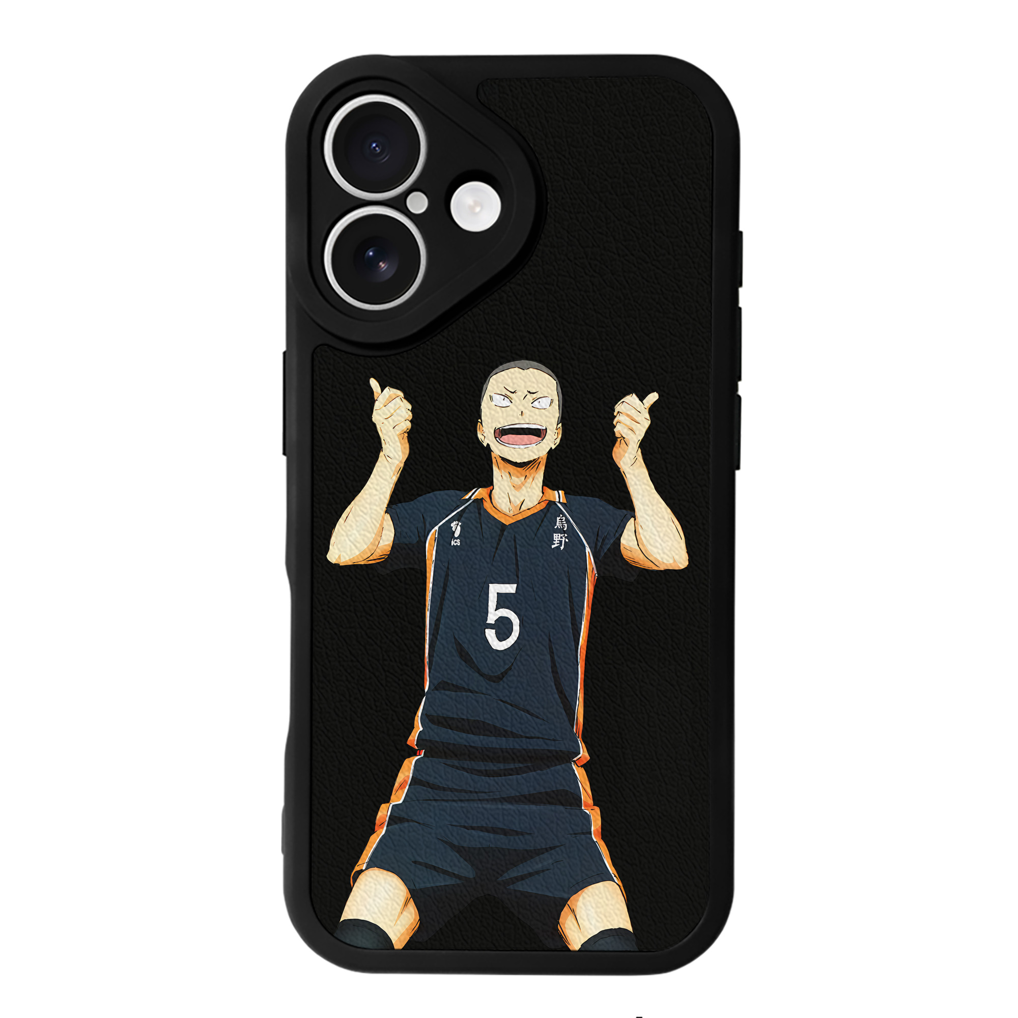 （画像用） ハイキュー!! Haikyu!! 【iPhone 16シリーズ対応】シリコンスマホケース（レザー調） 材質：シリコン
